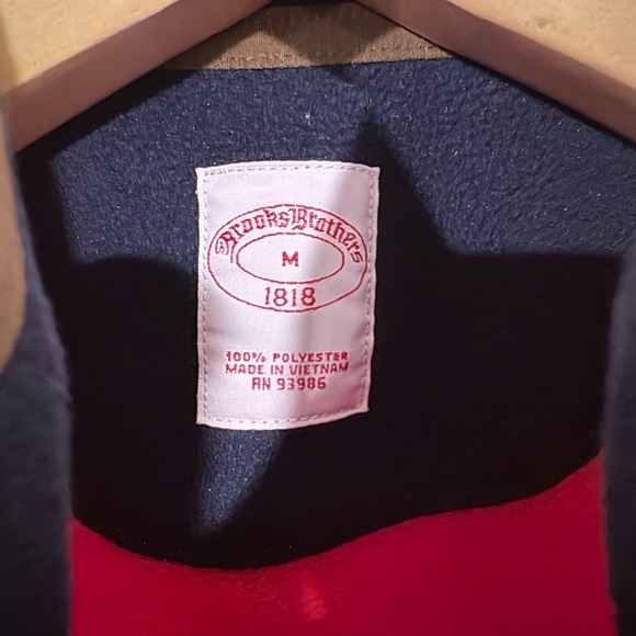 Brooks Brothers Fleece Orange Full-Zip Jacket - Picture 5 of 8